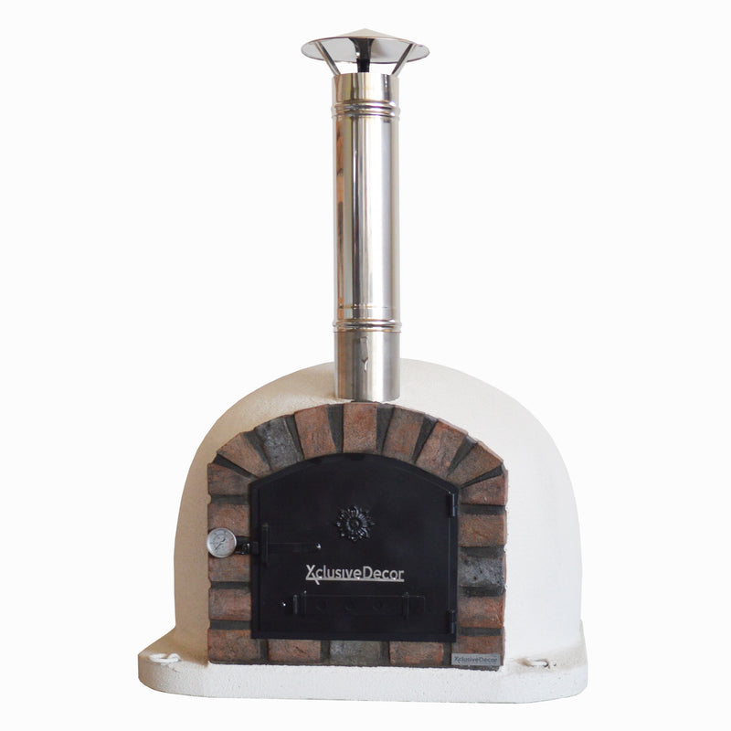 Xclusive Decor Premier Wood Fired Pizza Oven With Stand And Side Table